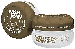 Fragrances, Perfumes, Cosmetics Hair Styling Gel Wax - Nishman Hair Styling Gel Wax B7 Gold One