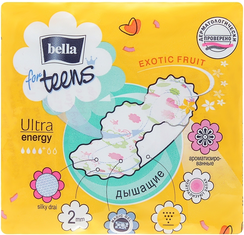 Teens Pantiliners Ultra Energy, 10 pcs - Bella — photo N2
