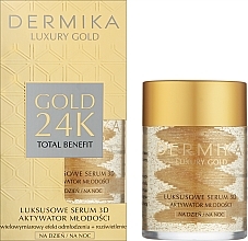 Rejuvenating Face Serum - Dermika Luxury Gold 24k Total Benefit Serum — photo N2
