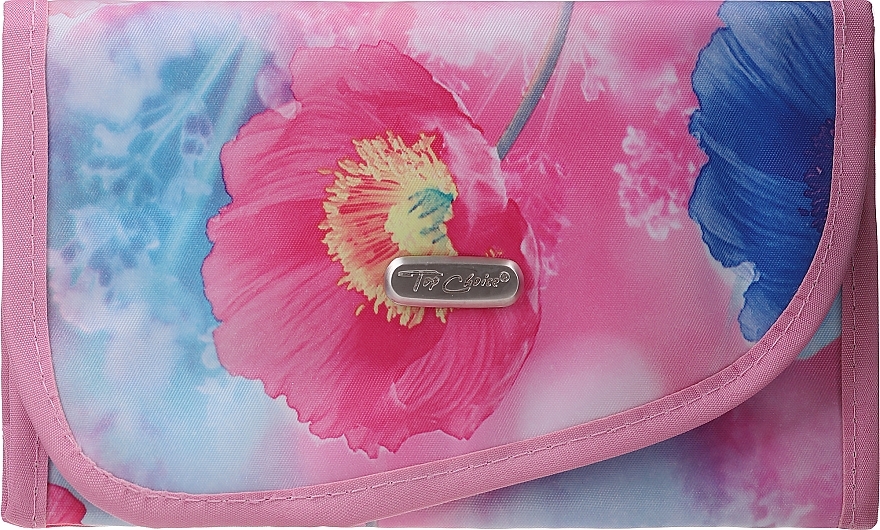 Makeup Bag with Mirror "Poppy" 93654, pink - Top Choice — photo N1
