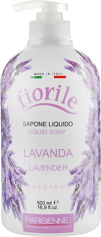 Liquid Soap "Lavender" - Parisienne Italia Fiorile Lavender Liquid Soap — photo N1