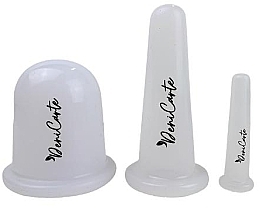 Fragrances, Perfumes, Cosmetics Face & Body Silicone Cups 37173, white - Deni Carte