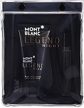 Fragrances, Perfumes, Cosmetics Montblanc Legend Night - Set (edp/7.5ml + ash/balm/50ml) 