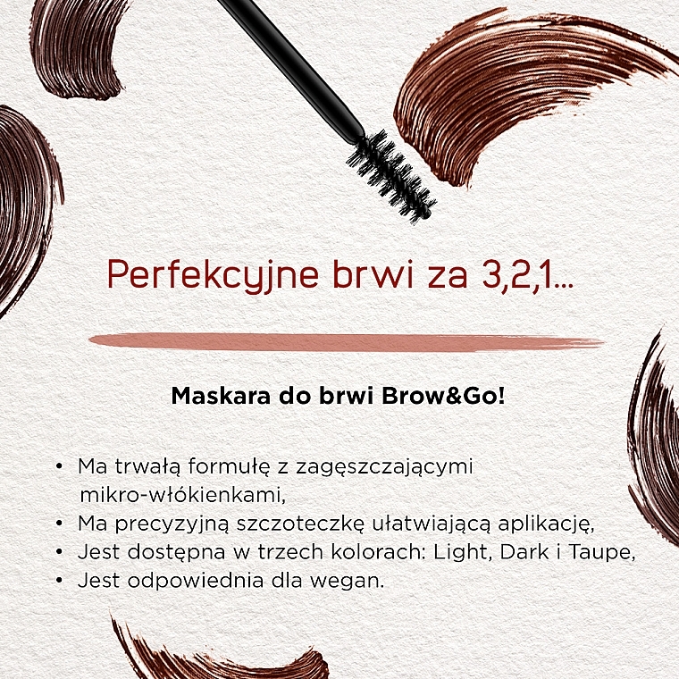 Brow Mascara - Eveline Cosmetics Brow & Go!Eyebrow Mascara — photo N3