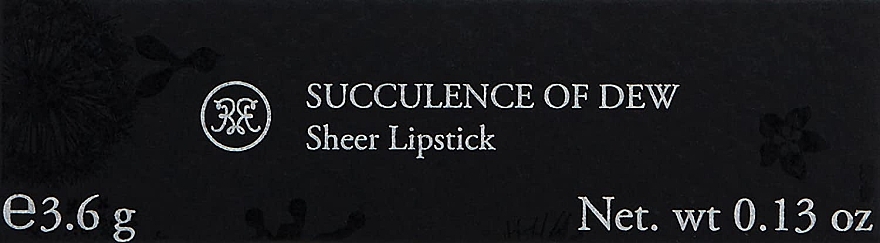 Sheer Lipstick - Rouge Bunny Rouge Succulence Of Dew Lipstick — photo N2