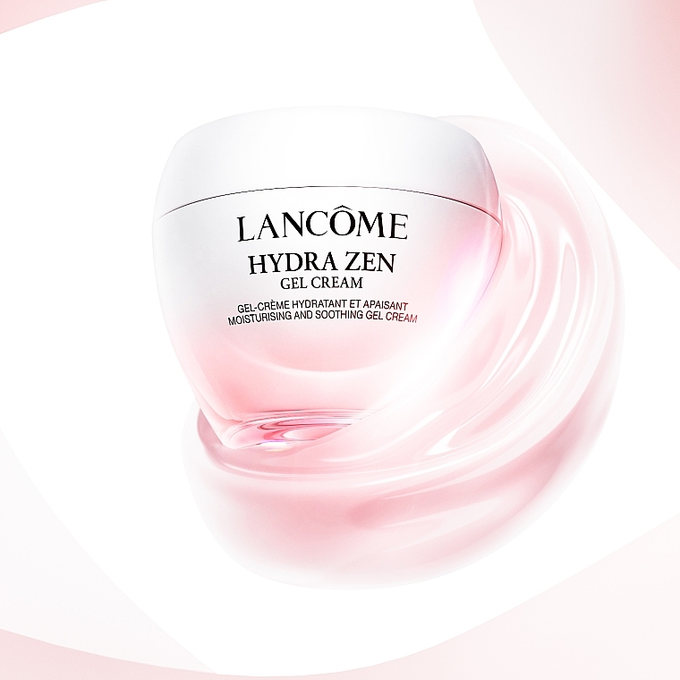 Moisturizing & Softening Face Cream-Gel with Hyaluronic Acid & Rose extract - Lancome Hydra Zen Gel Cream — photo N9