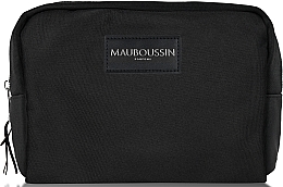 Fragrances, Perfumes, Cosmetics Cosmetic Bag, black - Mauboussin Toiletry Pouch Mauboussin Silver Logo