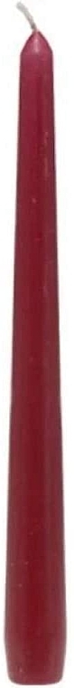 Candle, conical, burgundy - Bolsius Wine Red Candle — photo N1