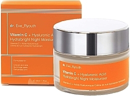 Fragrances, Perfumes, Cosmetics Moisturizing Night Cream - Dr. Eve_Ryouth Vitamin C + Hyaluronic Acid Hydrabright Night Moisturiser