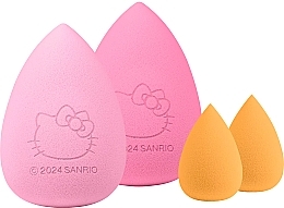 Fragrances, Perfumes, Cosmetics Makeup Sponge Set - Essence Hello Kitty Beauty Sponge Set (sponge/4pcs)