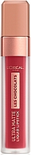 Ultra-Matte Liquid Lipstick - L'Oreal Paris Les Chocolats Ultra Matte Liquid Lipstick — photo N2