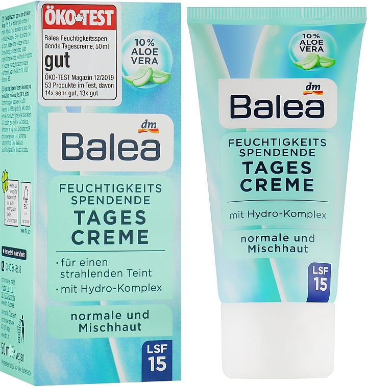 Moisturising Face Day Cream - Balea Tages Creme — photo N1