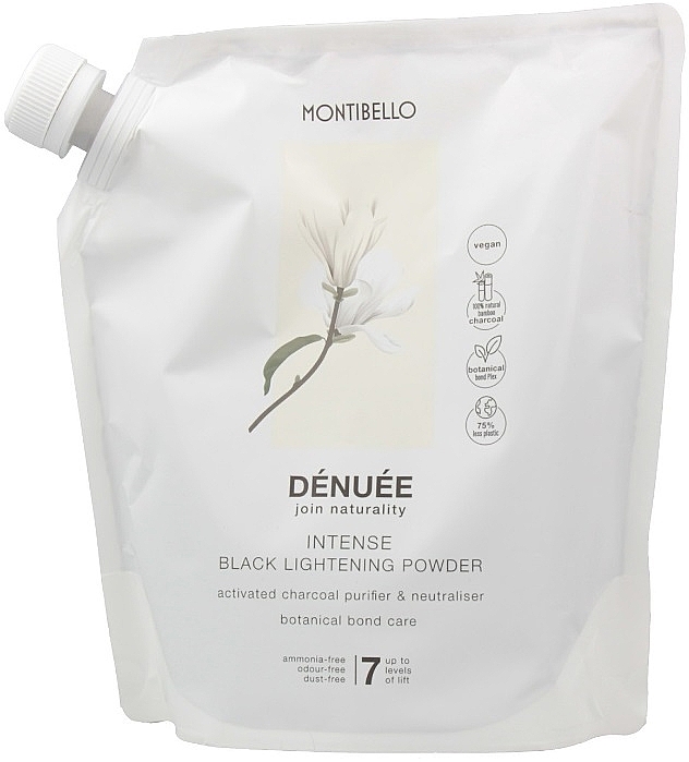 Lightening Powder, 7 tones - Montibello Denuee Intense Black Lightening Powder — photo N2