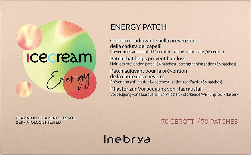 Anti Hair Loss Head Patches - Inebrya Ice Cream Energy Patch — photo N1