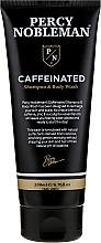 Fragrances, Perfumes, Cosmetics Men Caffeine Gel-Shampoo - Percy Nobleman Caffeine Shampoo & Body Wash