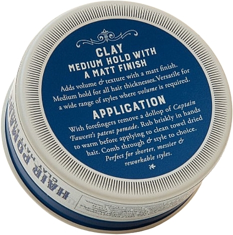 Matte Hair Pomade - Captain Fawcett Hair Pomade Clay Matt Finish — photo N3