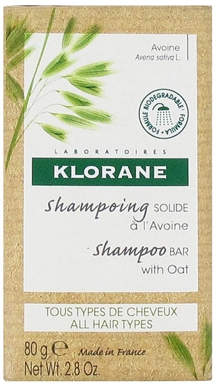 Oat Solid Shampoo - Klorane Solid Shampoo Bar with Oat — photo N3
