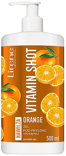 Vitamin Shower Gel 'Orange' - Lirene Vitamin Shot Shower Gel Orange — photo N2