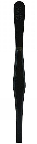 Straight Yyebrow Tweezers 8 cm, black - Disna Pharma — photo N1