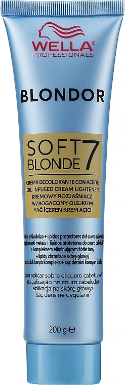 Oil-Based Lightening Cream - Wella Professionals Blondor Soft Blonde Cream  — photo N1