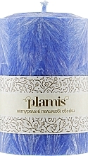 Fragrances, Perfumes, Cosmetics Decorative Palm Candle, dark blue - Plamis