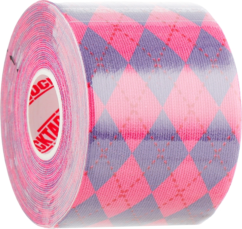 Kinesio Tape "Pink Argyle" - RockTape Design — photo N15