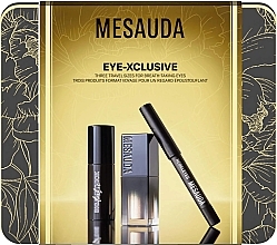 Fragrances, Perfumes, Cosmetics Set - Mesauda Milano Kit Eye-Xlusive (mascara/9ml + e/pencil/0.8g + eyeshadow/3g)
