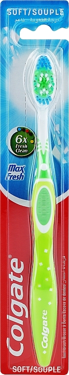 Soft Toothbrush, green - Colgate Max Fresh — photo N1