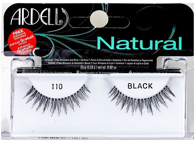 False Lashes - Ardell Natural Lashes Black 110 — photo N1