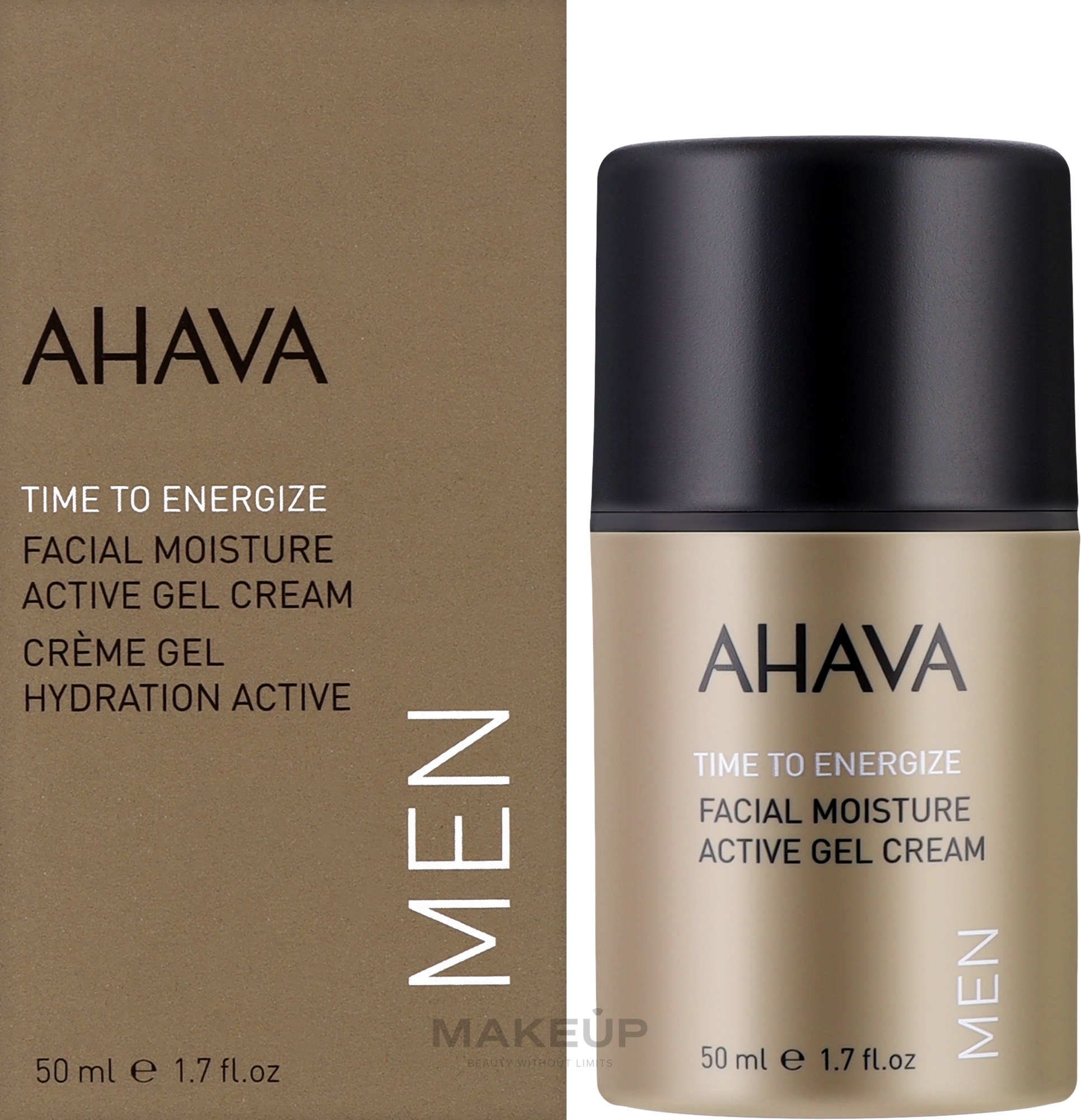 Moisturizing Face Cream-Gel - Ahava Time To Energize Men Active Moisture Gel Cream — photo 50 ml