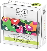 Fragrances, Perfumes, Cosmetics Mediterranean Bergamot Car Air Freshener - Millefiori Milano Icon Car Air Freshener Cuori & Fiori Mediterranean Bergamot