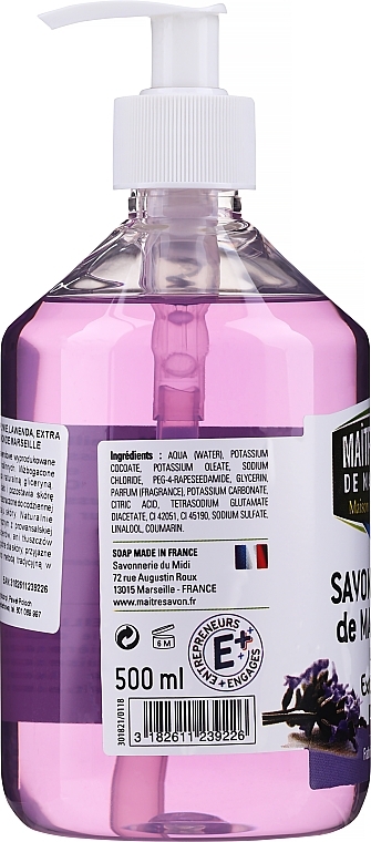Liquid Lavender Marseilles Soap - Maitre Savon De Marseille Savon Liquide De Marseille Lavander Liquid Soap — photo N2