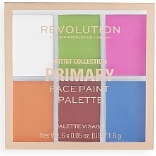 Fragrances, Perfumes, Cosmetics Face Paint Palette - Makeup Revolution Artist Collection Primary Face Paint Palette