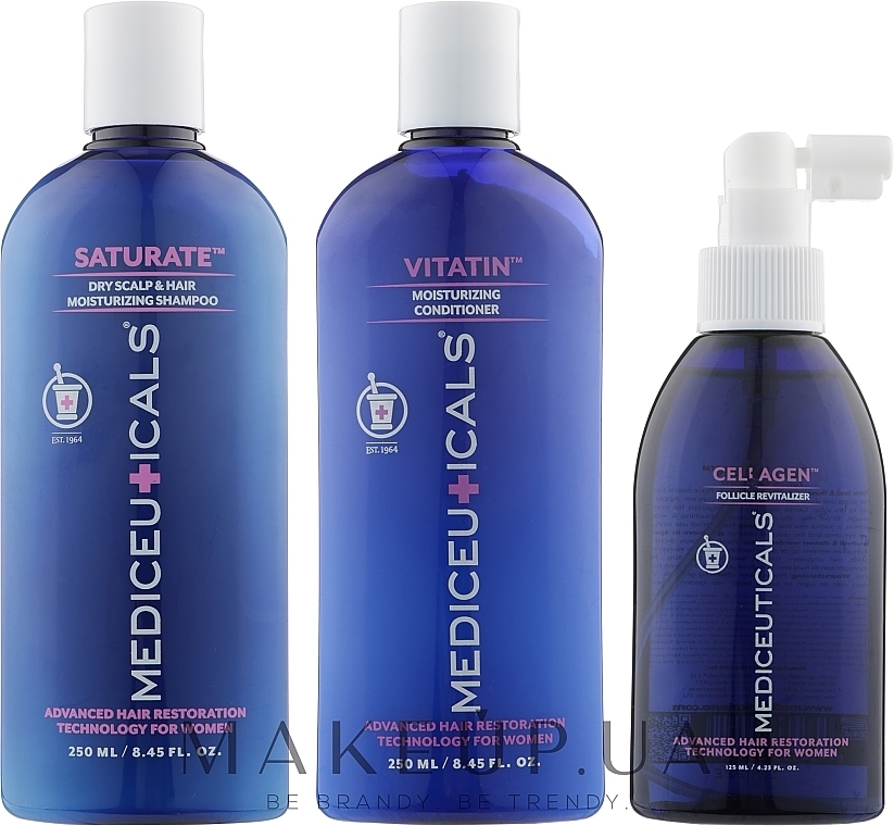 Set - Mediceuticals Advanced Hair Restoration Dry Thinning Hair (shm/250ml+cond/250ml+ser/125ml) — photo N2