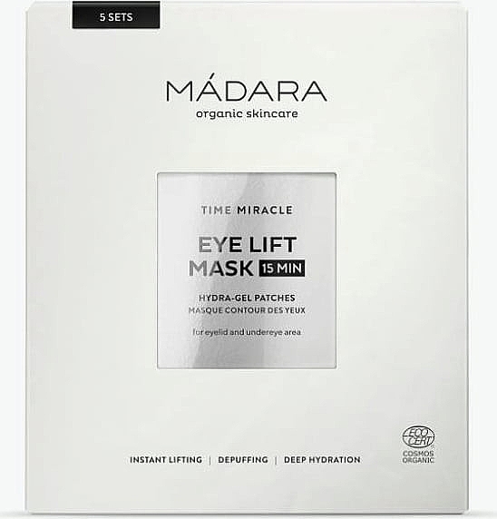 Eye Contour Mask, 5 sets - Madara Cosmetics Time Miracle Eye Lift Mask 15min 5 Sets — photo N1