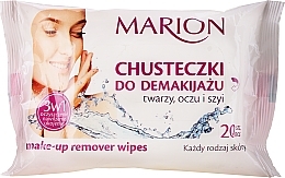 Makeup Remover Face, Eye & Neck Wipes, 20 pcs - Marion — photo N1