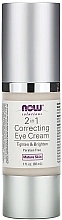 Fragrances, Perfumes, Cosmetics CreamEye Cream - Now Foods Solutions 2 in 1 Correcting Eye Cream