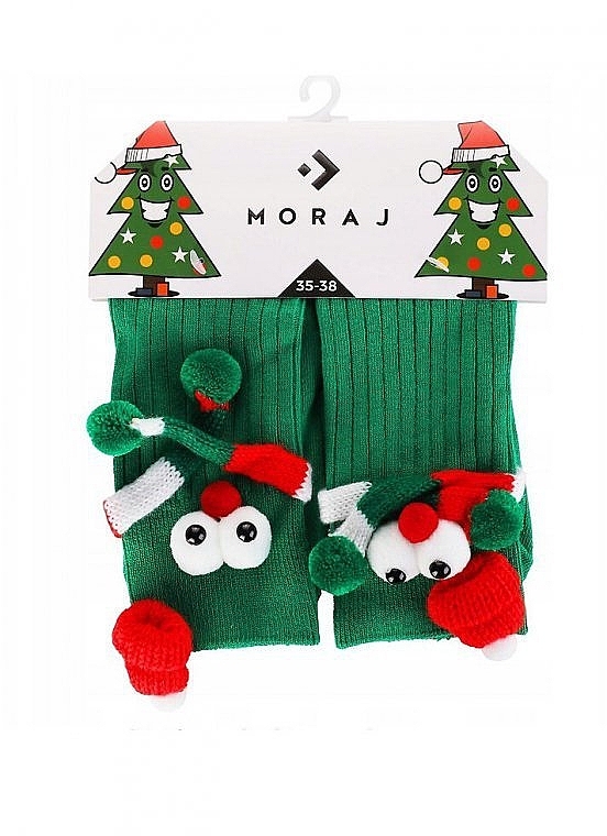 Christmas Socks with Handles, SLS250-013, green - Moraj — photo N1