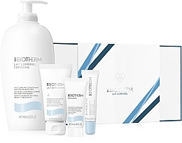 Fragrances, Perfumes, Cosmetics Set - Biotherm Lait Corporel (b/milk/400ml+ sh/milk/50ml + h/cr/20ml + lip/balm/13ml)