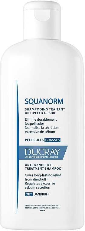 Anti Oily Dandruff Shampoo - Ducray Squanorm Kertiol Shampoo — photo N1