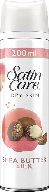 Shaving Gel - Gillette Satin Care Dry Skin Shea Butter Silk Shave Gel — photo N2