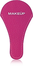 Fragrances, Perfumes, Cosmetics Leather Scissors Case "Basic", pink - MAKEUP