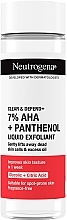 Fragrances, Perfumes, Cosmetics Face Peeling - Neutrogena Clear & Defend+ 7% Aha+Panthenol Liquid Exfoliant