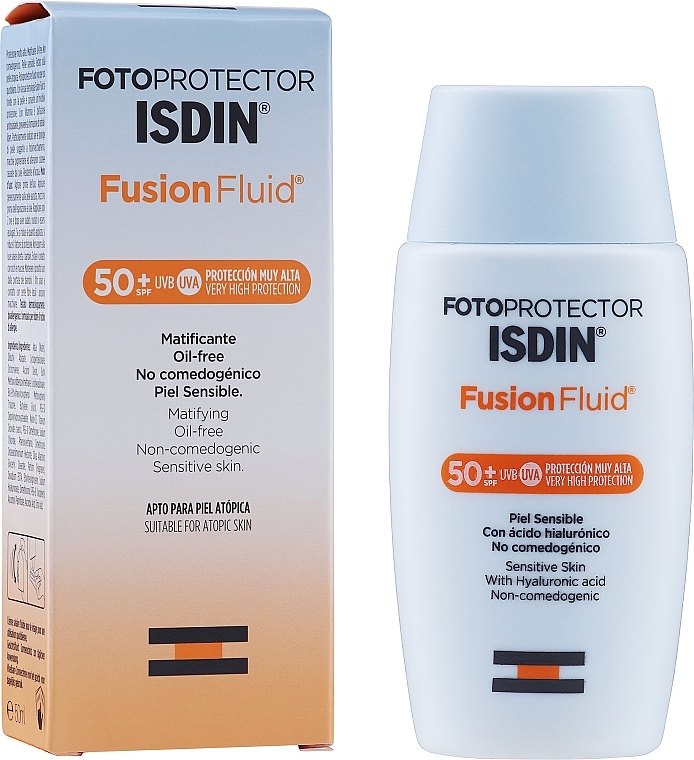 Sun Fluid SPF50 - Isdin Fotoprotector Fusion Fluid SPF 50+ — photo N2
