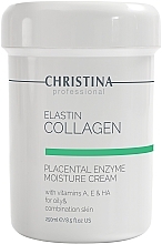 Oily and Combination Skin Moisturizing Cream with Placenta, Enzymes, Collagen and Elastin - Christina Elastin Collagen With Vitamins A, E & HA Moisture Cream — photo N9