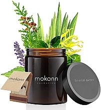 Fragrances, Perfumes, Cosmetics Vegetable Soy Candle 'Eastern Garden' in a Glass Jar - Mokann Cosmetics