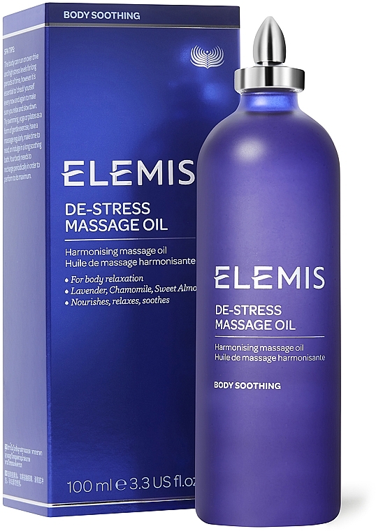 Body Oil "Anti-Stress" - Elemis De-Stress Massage Oil — photo N2