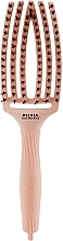 Fragrances, Perfumes, Cosmetics Curved Vented Hair Brush, peach - Olivia Garden Fingerbrush Bloom Peach