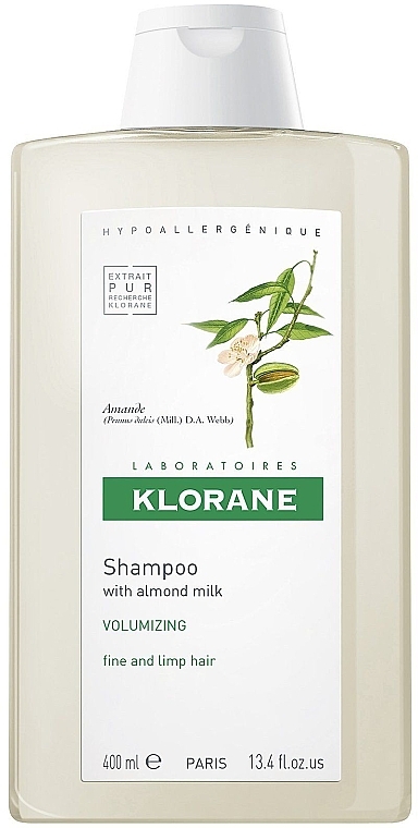 Volume Almond Shampoo for Fine Hair - Klorane Volumising Shampoo with Almond Milk — photo N1