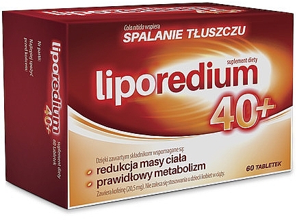 Dietary Supplement for Weight Loss 40+ - Aflofarm Liporedium 40+ — photo N1